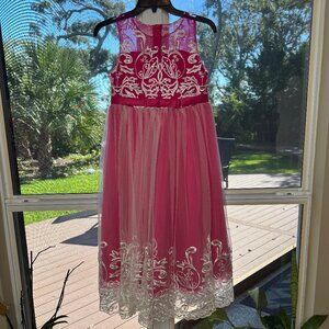 girls pink ballgown